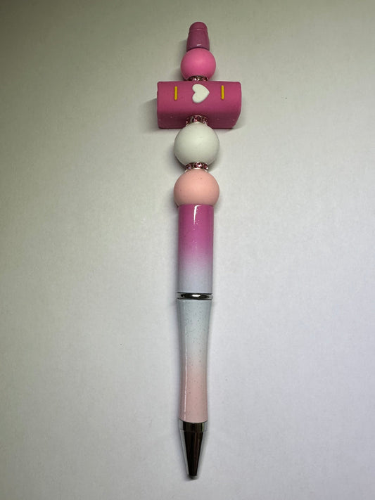 Ombre "book lover" pen