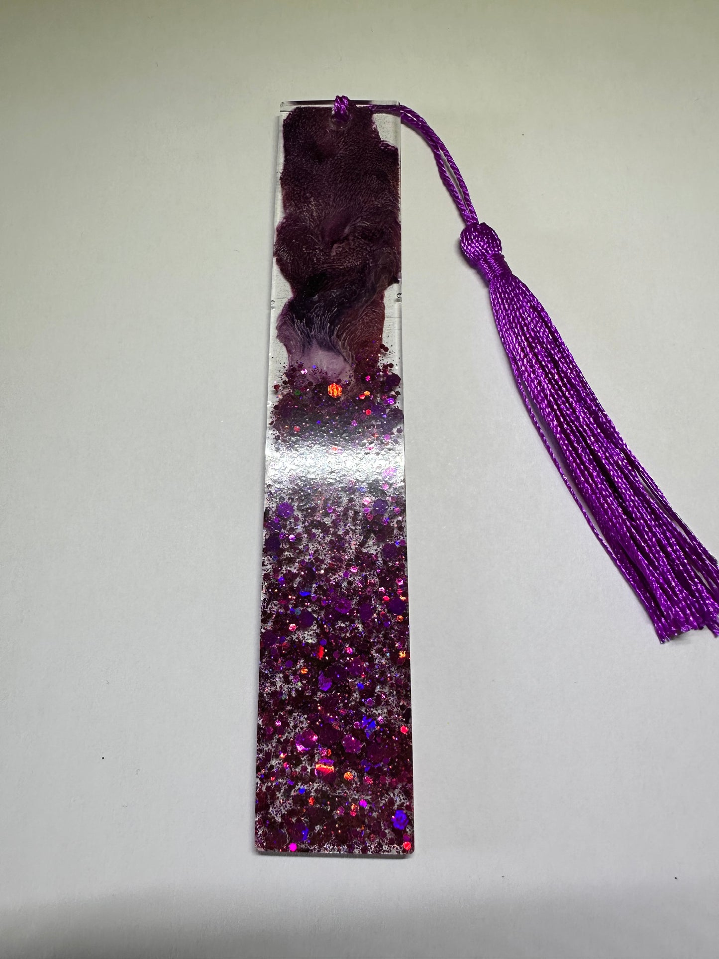 Purple splash bookmark