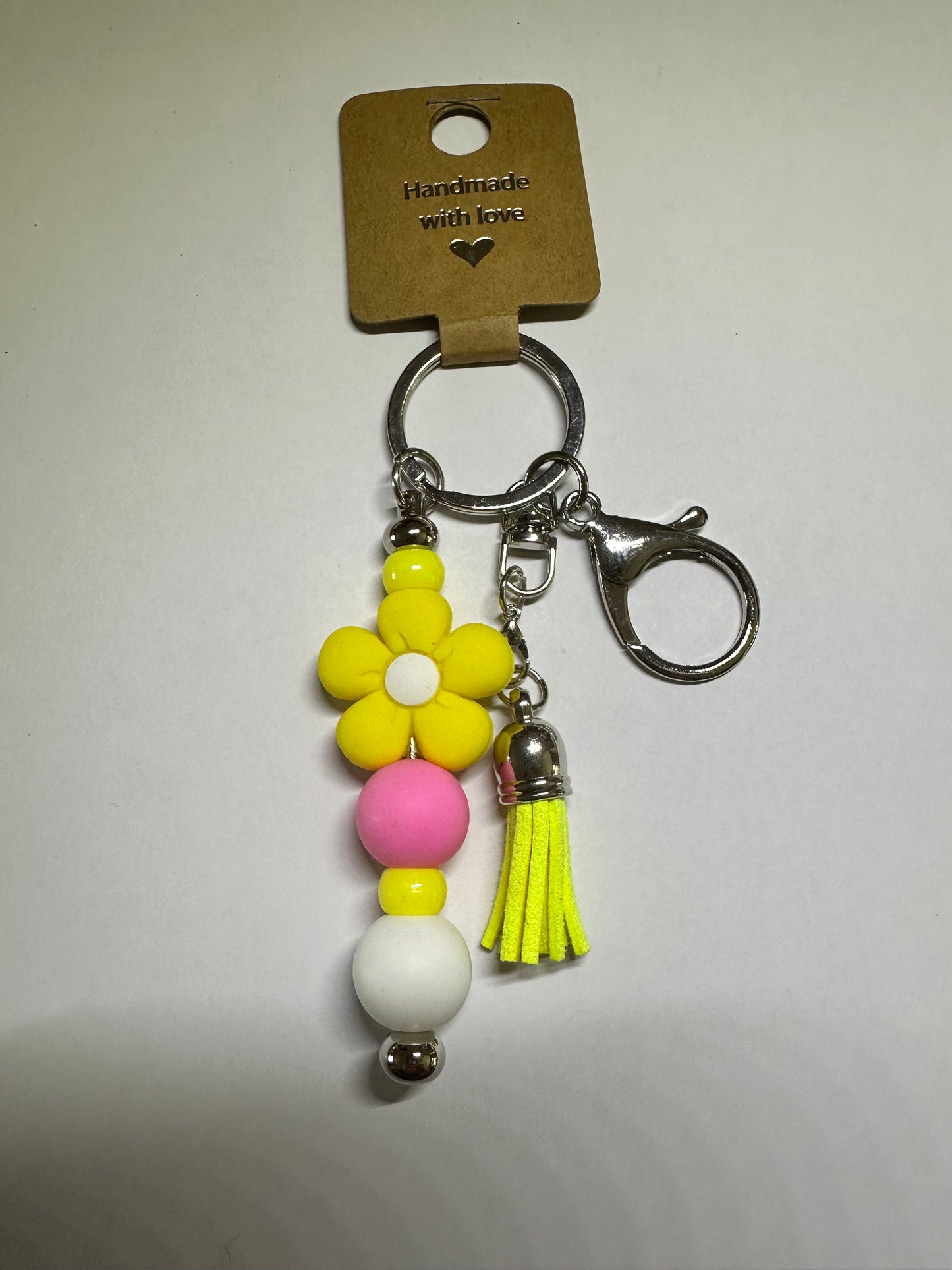Yellow flower keyring