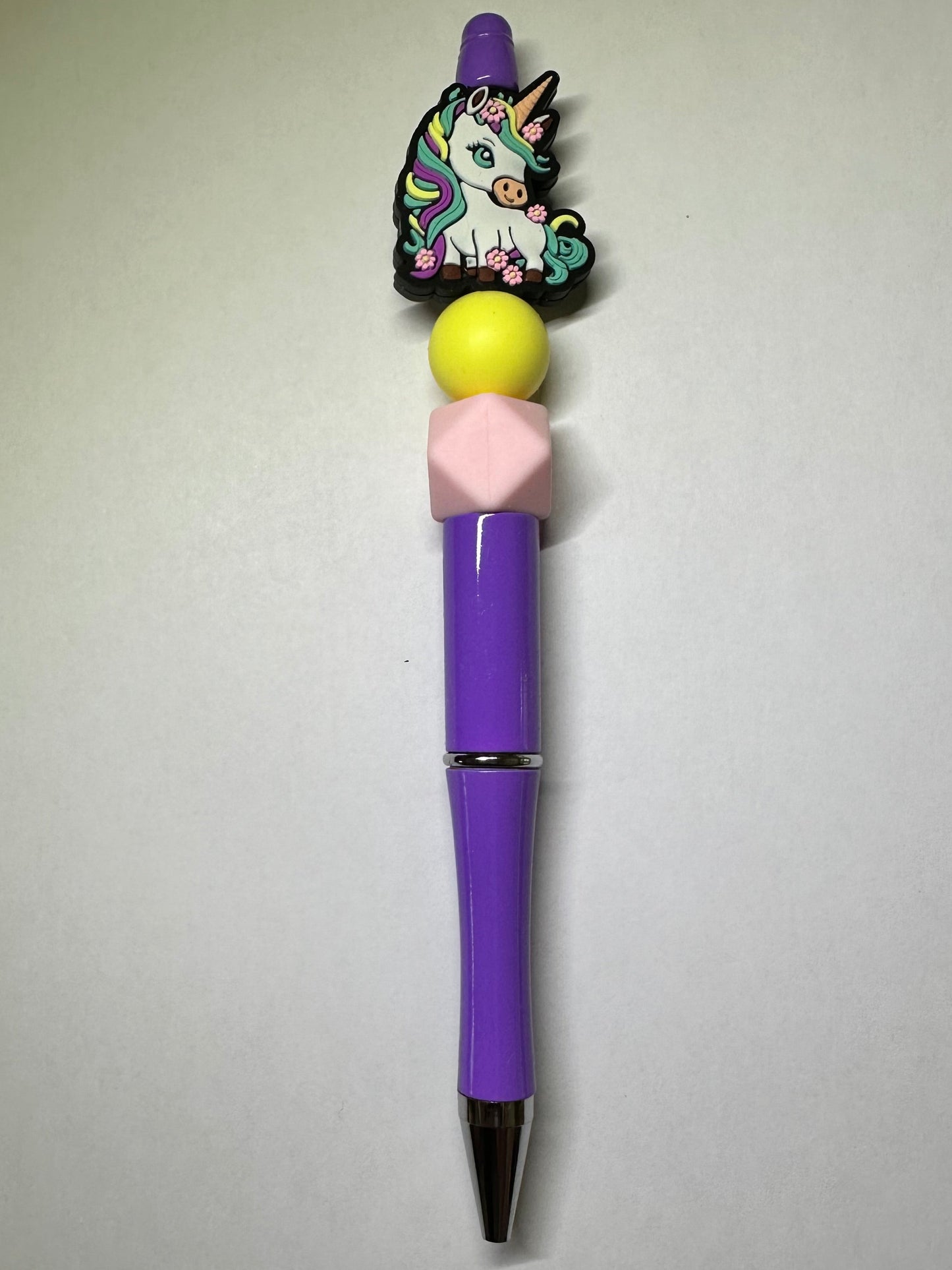 Purple geo unicorn pen