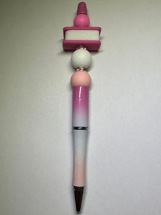 Ombre "book lover" pen
