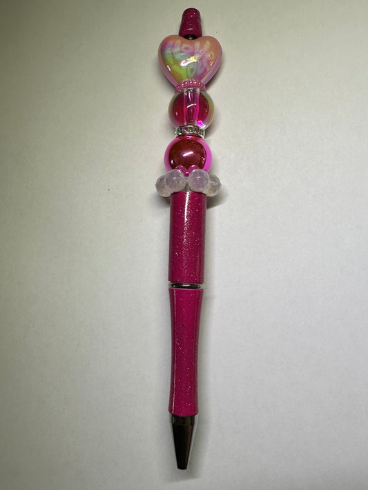 Hot pink "I love you" pen