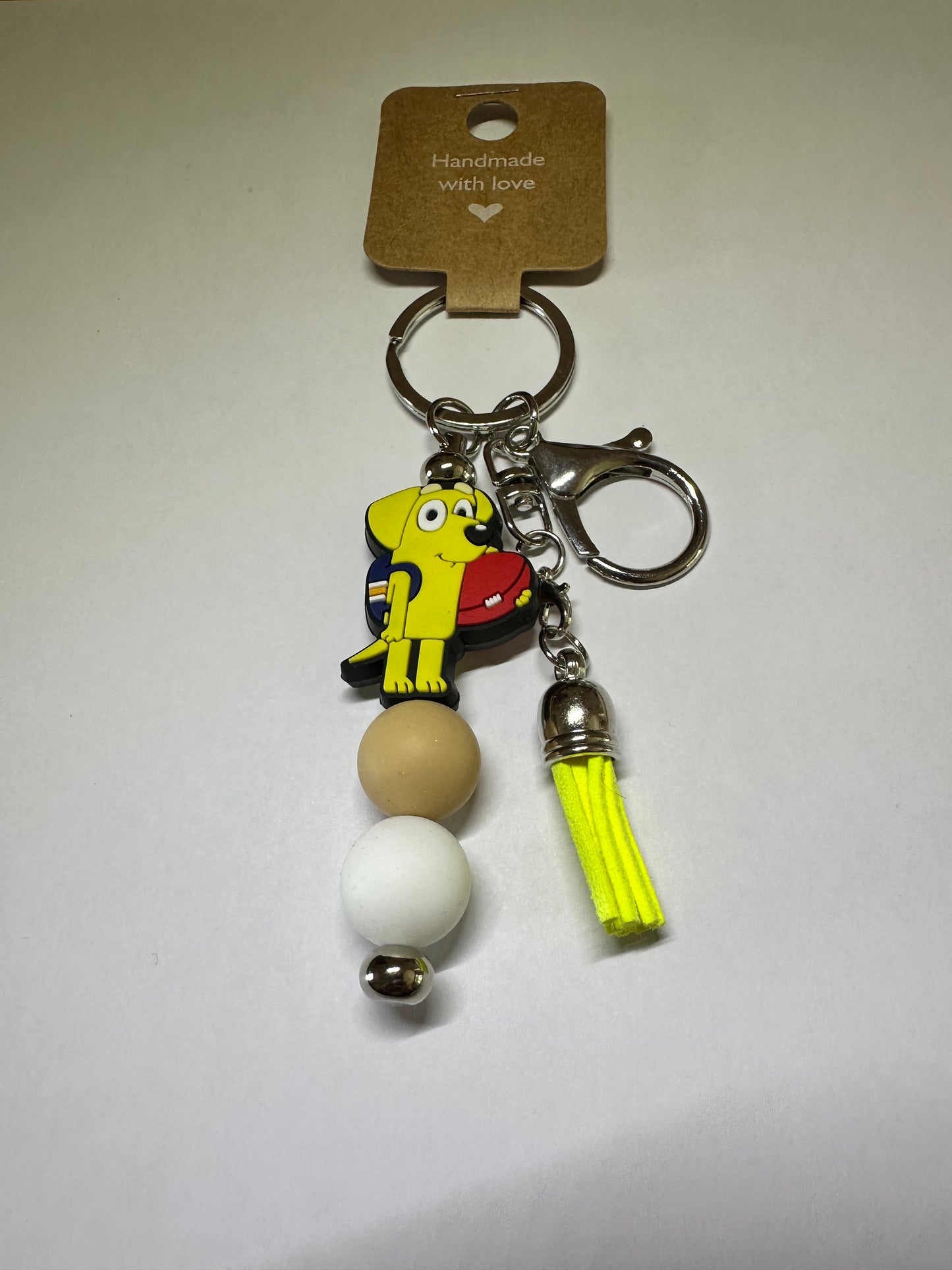 Bluey inspired "yellow dog" keyring