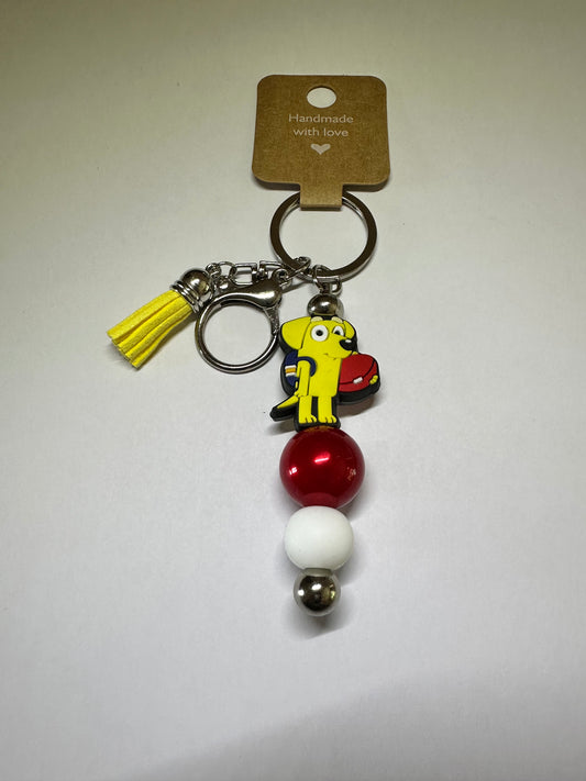 Bluey inspired "yellow dog" keyring