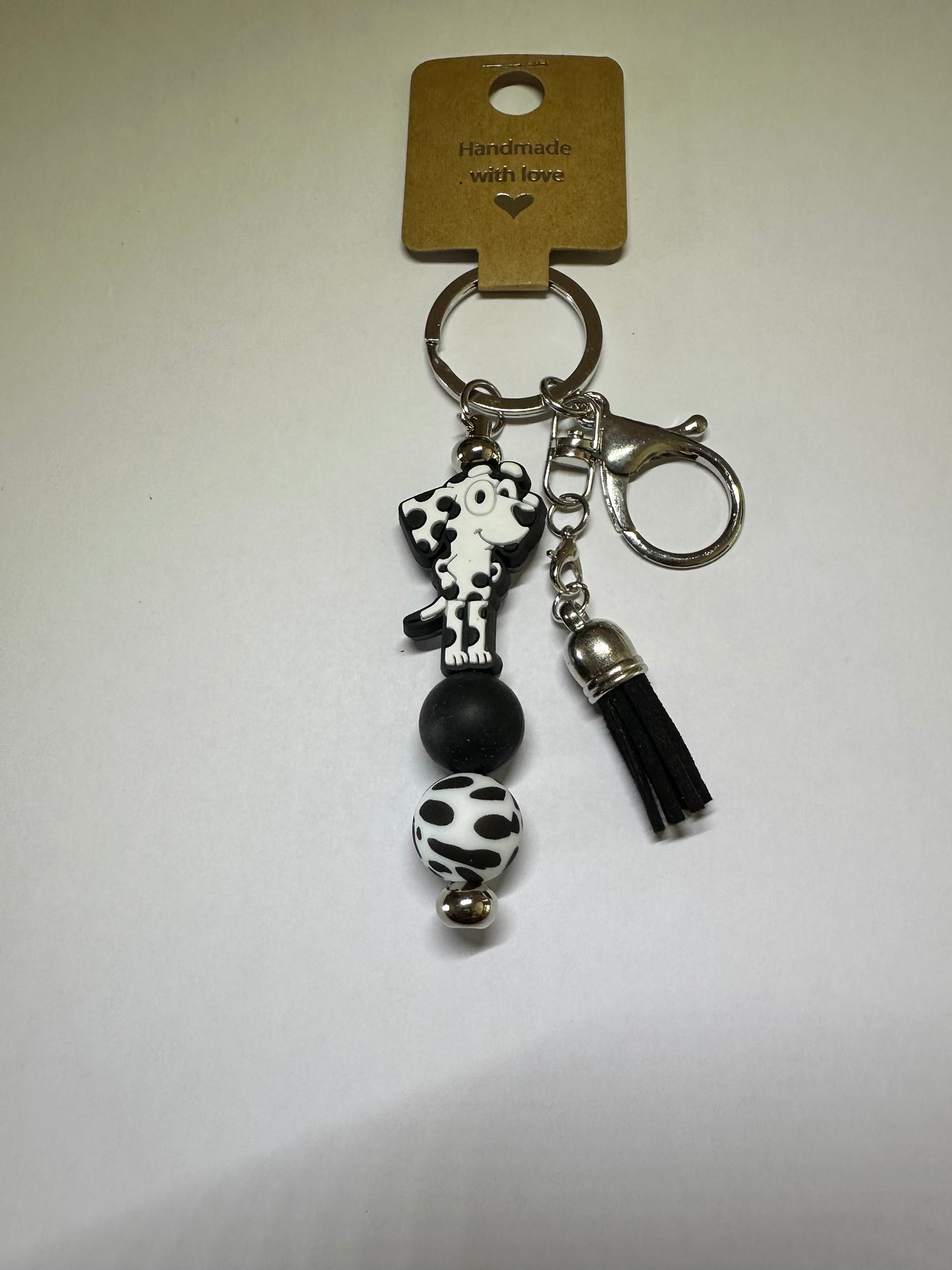 Bluey inspired "Spotty dog" keyring