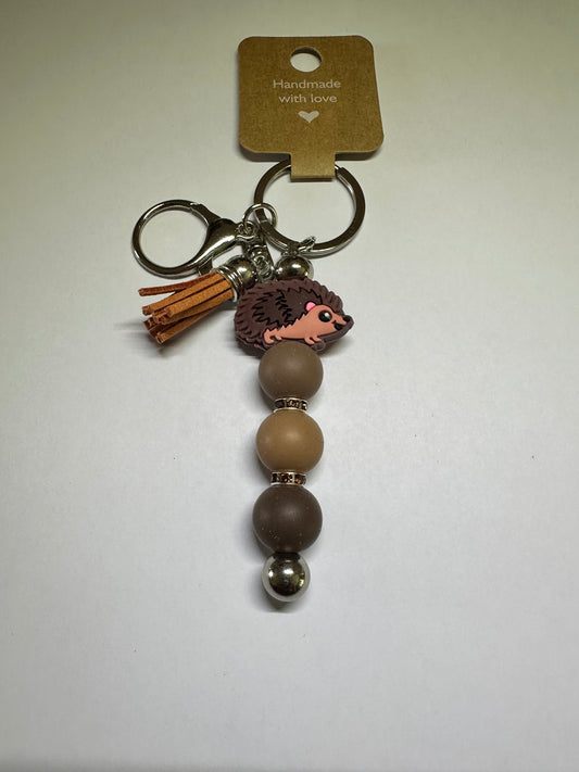 Single hedgehog keyring