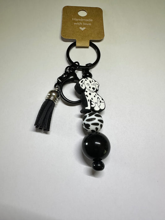 Dalmatian dog keyring