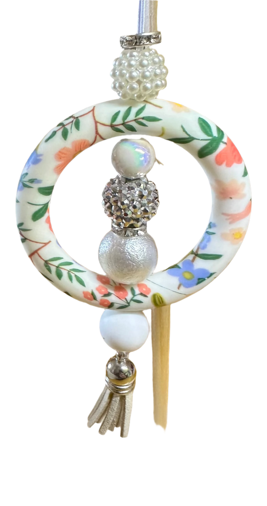 Car charm - Silver sparkle