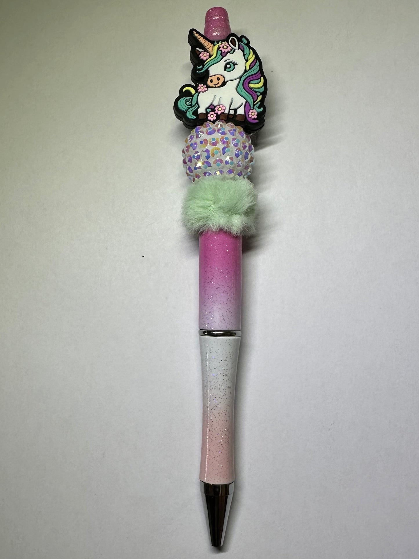 Ombre unicorn pen